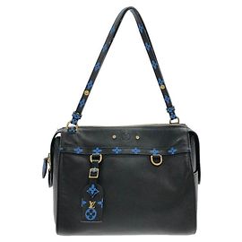 Bolsa Boston Louis Vuitton Speedy Amazon MM Coated Canvas Azul