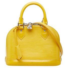 Borsa a tracolla Louis Vuitton Alma BB Giallo