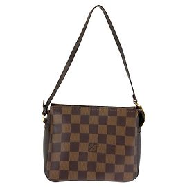 Louis Vuitton Damier Trousse Makeup Pouch Castaño