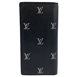 Cartera larga de piel Blason Louis Vuitton Negro