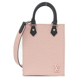 Louis Vuitton Epi Petit Sac Plat Leather Shoulder Bag Pink