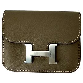 Hermès Portefeuille Hermes Evercolor Constance Slim Etoupe Marron