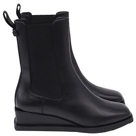 Botines Salvatore Ferragamo Wyatt en piel negra Negro