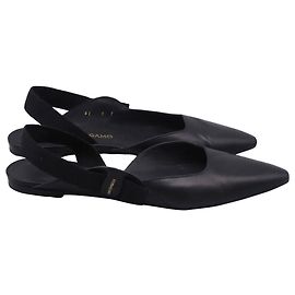 Salvatore Ferragamo Ballerine slingback Vaina Ferragamo in pelle nera Nero