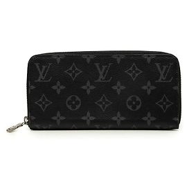 Portafoglio Zippy Louis Vuitton Monogram Eclipse Grigio