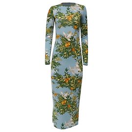 Vestido Midi de Malha Tommie da Reformation em Lyocell Multicolor Multicor