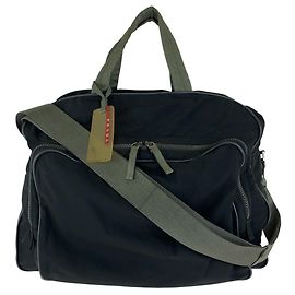 Sac Boston 2 voies Prada Sports Noir