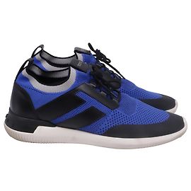 Tod's No-Code Sneakers in Blue Polyester Blue