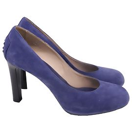 Tod's Pumps in Blue Suede  Blue