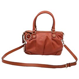 Sac Satchel 2 voies Gucci Guccissima Sukey en cuir Rust Orange Autre Orange