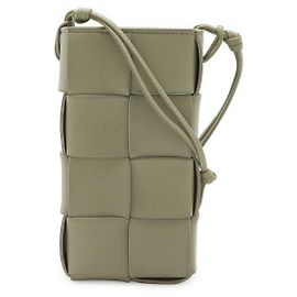 Borsa a tracolla Bottega Veneta Leather Cassette Maxi Intrecciato Verde