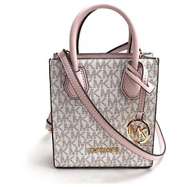 Michael Kors Mini Tote Bolsa de ombro 2 vias em PVC Rosa
