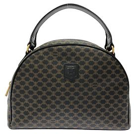 Céline Bolso de lona revestida Celine Negro