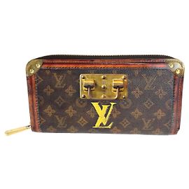Portafoglio Zippy in tela Monogram Louis Vuitton Marrone