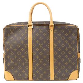 Louis Vuitton Porte-Documents Voyage Monogram Document Bag Metallico Bronzo