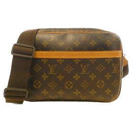 Bolsa de Ombro Louis Vuitton Reporter PM Monogram Marrom
