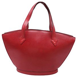 Borsa Louis Vuitton Saint Jacques PM in pelle rossa Altro Stampa python