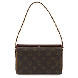 Borsa Louis Vuitton Monogram Recital Marrone