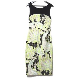 Robe sans manches en jacquard floral Dries Van Noten Autre Jaune
