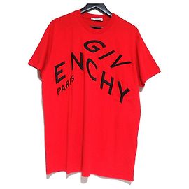 Givenchy Oversized T-Shirt mit besticktem Logo Rot