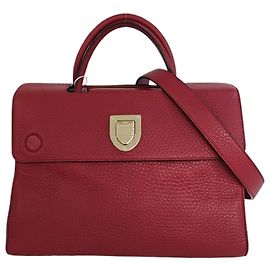 Bolso de mano de piel Diorever Burdeos