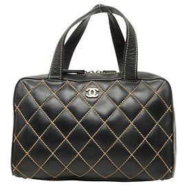 Borsa Chanel Coco Mark Wild Stitch Nero