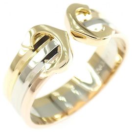 Anello Cartier 2C in oro bianco rosa e giallo 18K Altro