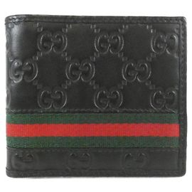 Portafoglio in pelle Gucci Bi-Fold Nero