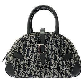 Borsa a mano nera Christian Dior Nero