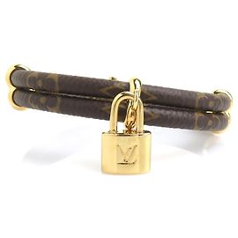 Bracciale con Charms Monogram Louis Vuitton Marrone Monogramma