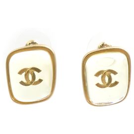 Pendientes de botón Chanel Coco Mark Dorado Otro