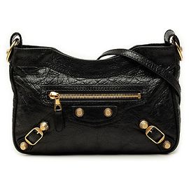 Borsa a tracolla Balenciaga Giant Hip Nero