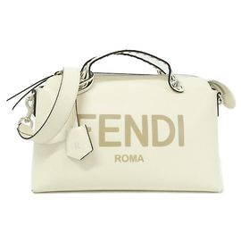 Borsa Fendi By The Way Medium Argento Beige