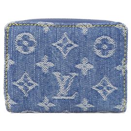 Louis Vuitton LV Remix Portefeuille Lou M83160 Wallet Marron Bleu