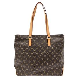 Louis Vuitton Monogram Cabas Mezzo Handtasche Braun