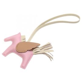 Hermès Hermes Rodeo Pegasus PM Handbag Charm Marron Rose Écru