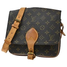 Louis Vuitton Cartouchiere Monogram Canvas MM Marrone