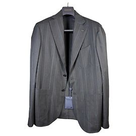 Louis Vuitton "AF Monogram Stripes Napolitana Jacket" Jacke Anthrazitgrau