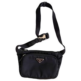 Borsello a cintura Prada in nylon Nero