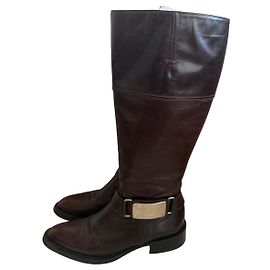 Luciano Padovan Brown leather boots Brown