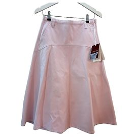 Falda Midi Gucci de Lona de Algodón Rosa Rosa