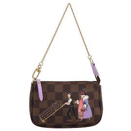 Louis Vuitton Pochette Accessoires Limited Edition Damier Mini Marrone