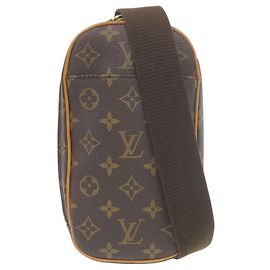 Louis Vuitton Pochette Gange Monogram Tasche Braun Monogramm