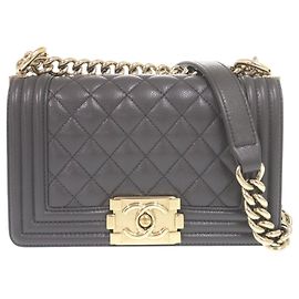 Borsa a tracolla Chanel Boy Coco Mark Marrone