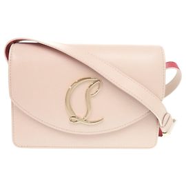 Bolsa de ombro Christian Louboutin Rubi 54 em couro rosa Rosa