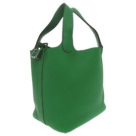 Hermès Bolso Hermes Picotin Lock PM Monochrome Verde
