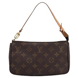 Louis Vuitton Pochette Accessoires NM Monogram Canvas Braun