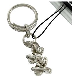 Hermès Portachiavi Hermes Rendesaba in Argento 925 Altro