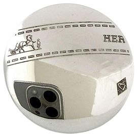 Hermès Hermes Brosche aus Sterlingsilber Silber