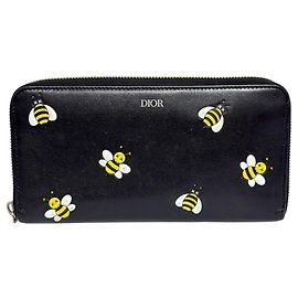 Christian Dior Men's KAWS Long Wallet Black